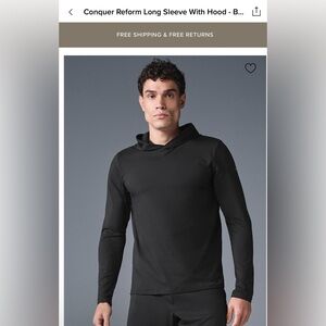 ALO Yoga Conquer Reform Hoodie Mens Small